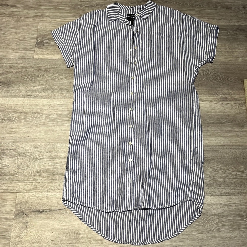 Alize small Tahiri striped linen dress